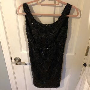 MM Couture sequin dress with scoop back
